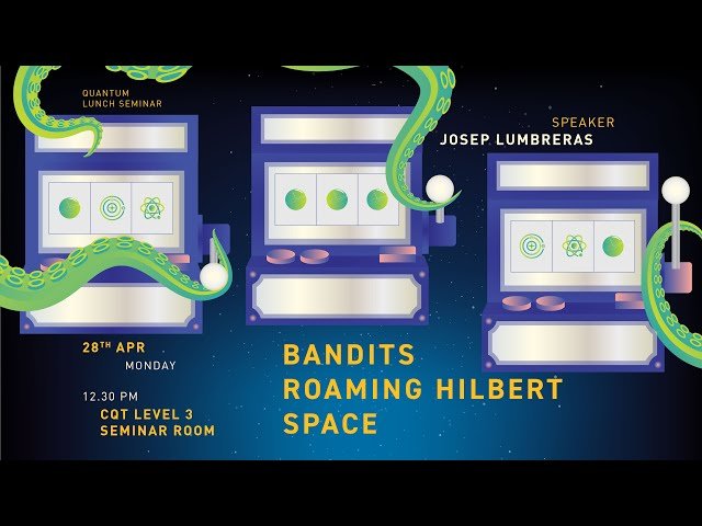 Bandits Roaming Hilbert Space - Multi-Armed Quantum Bandit Problem