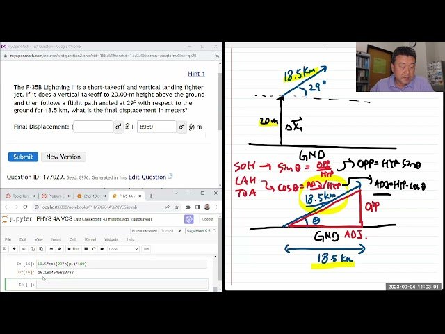 Physics 4A - Problem Solving: Motion in Two Dimensions - Lecture 13