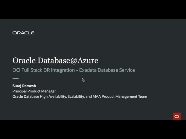 Full Stack DR - Implementing and Configuring Disaster Recovery Across OCI Regions