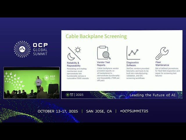 Strategy of High Speed Cable Backplane Validation and Diagnostics in AI Systems