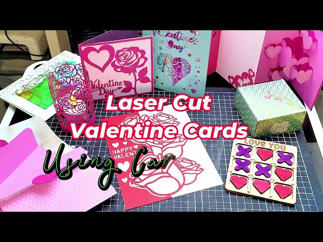 DIY Laser Cut Valentine's Day Cards and Projects Using xTool M1