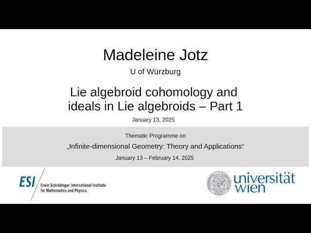 Lie Algebroid Cohomology and Ideals in Lie Algebroids - Part 1