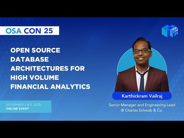 Open Source Database Architectures for High-Volume Financial Analytics