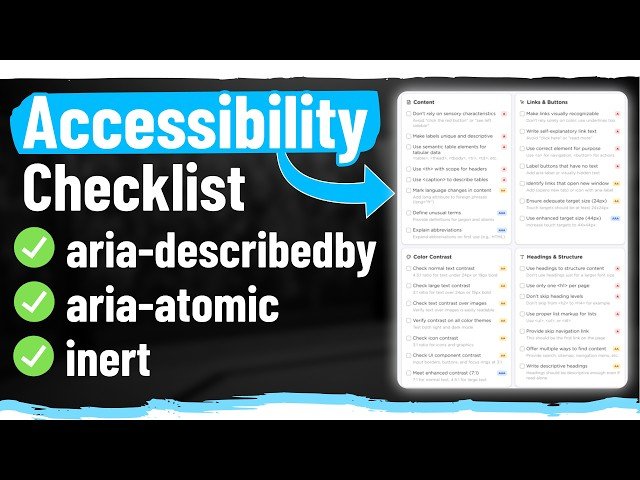Web Accessibility Checklist - 17 Essential Changes for 100% Accessible Sites