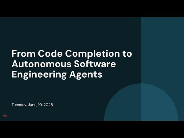 From Code Completion to Autonomous Software Engineering Agents