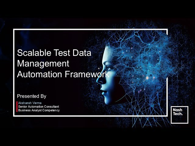 Scalable Test Data Management Automation Framework