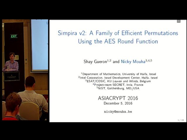 Simpira v2 - A Family of Efficient Permutations Using the AES Round Function