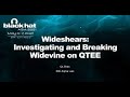 Investigating and Breaking Widevine on QTEE