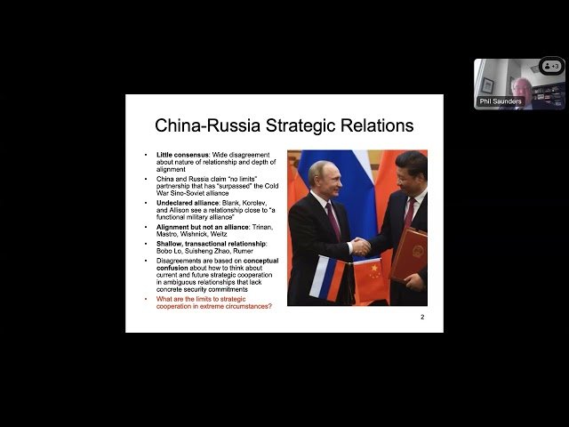 Assessing China's Strategic Relationships: A Conceptual Overview